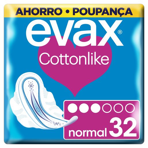 EVAX Penso Higiénico Cottonlike Normal Alas 32 un