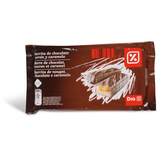 DIA Barrita de Nougat Chocolate E Caramelo 5x40 g