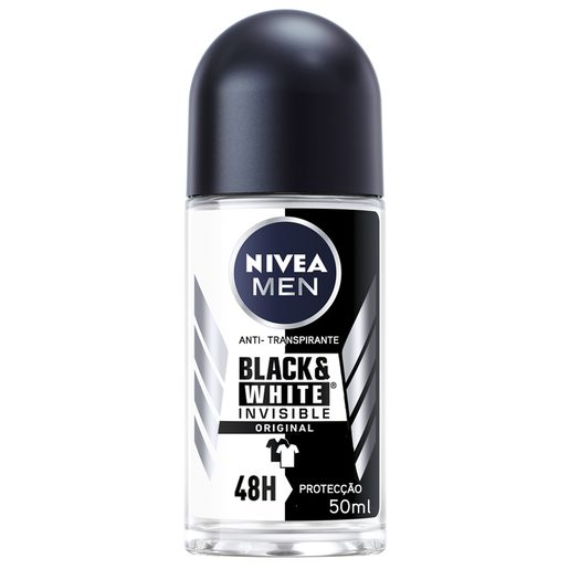 NIVEA MEN Desodorizante Roll-On Invisible Black&White Original Nivea Men 50 ml