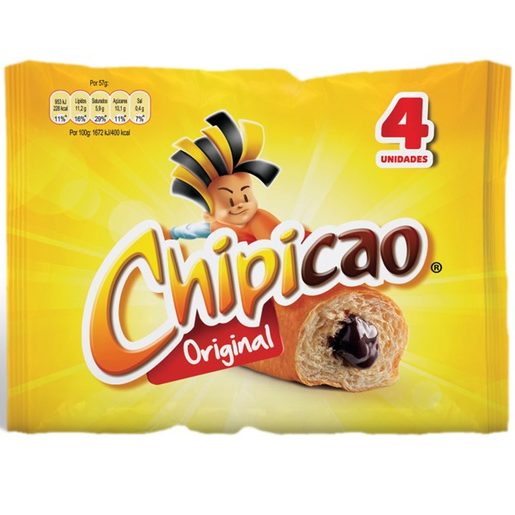 CHIPICAO Bolo com Recheio de Chocolate 4x57 g