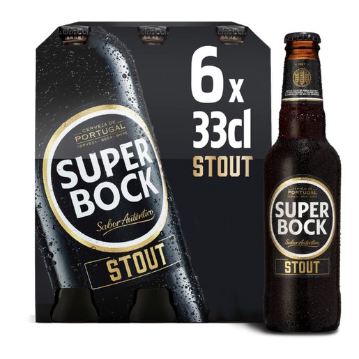 SUPER BOCK STOUT Cerveja com Álcool 6x330 ml
