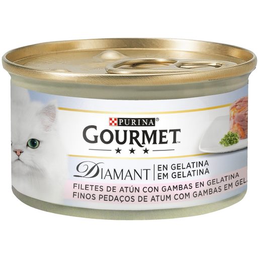 PURINA GOURMET DIAMANT Comida Húmida para Gato Atum com Camarões 85 g