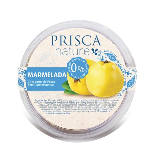 PRISCA NATURE Marmelada sem Adição de Açúcar 250 g