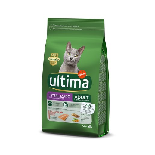 ULTIMA Alimento Seco Salmão para Gato Adulto 750 g