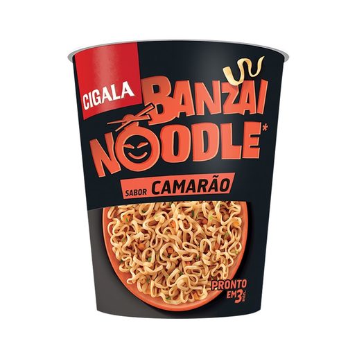 CIGALA Banzai Noodles Sabor a Camarão 67 g