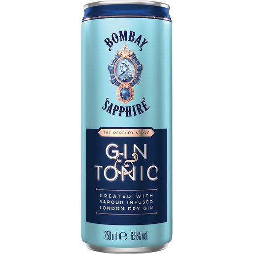 BOMBAY Sapphire Gin Tonic Lata 250 ml